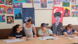 Büyükşehirin yetişkinler için yaz resim kursları devam ediyor