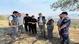 Çalda çıkan orman yangını söndürüldü