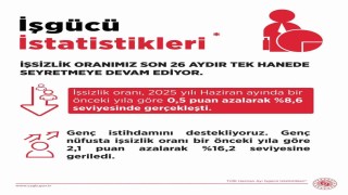 Çalışma ve Sosyal Güvenlik Bakanlığı: İşsizlik oranımız son 26 aydır tek hanede seyretmeye devam ediyor