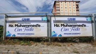 Canike Hz. Muhammede Can Feda afişleri asıldı