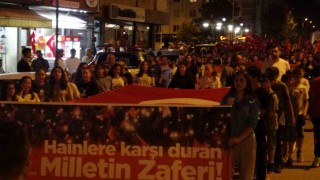 Çankırıda yüzlerce vatandaş 15 Temmuz şehitleri için yürüdü