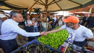 CHP Genel Başkanı Özel, Ankarada semt pazarı ziyaret etti