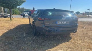 Çorumda iki otomobil çarpıştı: 4 yaralı