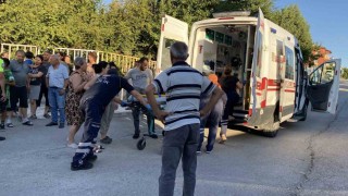 Çorumda minibüsle çarpışan bisikletli çocuk yaralandı