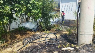 Çorumda ormanlık alandaki örtü yangını büyümeden söndürüldü