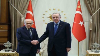 Cumhurbaşkanı Erdoğan, MHP Lideri Bahçeli ile Beştepede bir araya geldi.