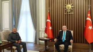 Cumhurbaşkanı Erdoğan, Tataristan Cumhurbaşkanı Minnihanov ile görüştü