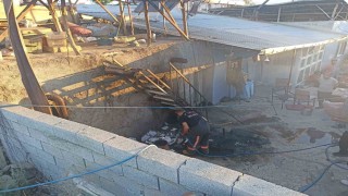 Darendede ev yangını