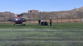 Darendede fenalaşan hasta hava ambulansıyla Malatyaya sevk edildi