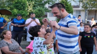 Defne Belediyesinin Çekmece Mahallesinde düzenlediği etkinlikte çocuklar doyasıya eğlendi