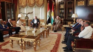 DEM Parti heyeti, KDP Başkanı Barzani ile barış sürecini görüştü