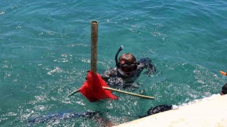 Deniz Dibi Temizliği Türkbükünde devam etti