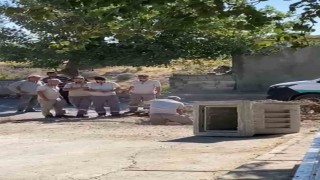 Doğalgaz borusu zarar gördü, korku dolu anlar yaşandı