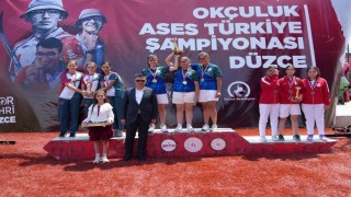 Düzcede Okçuluk Şöleni İlk Gün Müsabakaları Sona Erdi