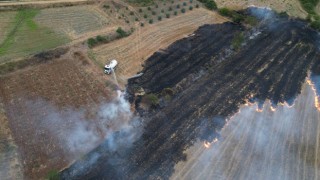 Düziçi'nde Anız Yangını Paniği: Dron Kamerası O Anları Kaydetti