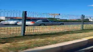 Edremitte karayolunda ters yönde giden araç paniği