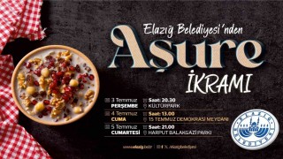 Elazığ Belediyesinden aşure ikramı