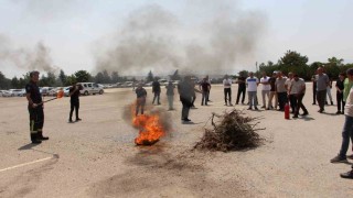 Elazığda sağlıkçılara yangın tatbikatı gerçekleştirildi