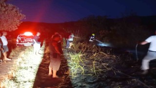 Erdekte böğürtlenlik alanda çıkan yangın söndürüldü