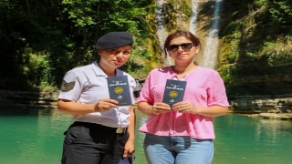 Erfelek Şelalelerinde KADES bilgilendirmesi