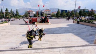 Erzincanda yangın, kurtarma ve tahliye tatbikatı yapıldı