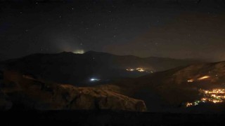 Erzurum-Artvin sınırında gizemli ışık