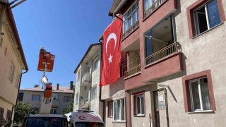 Eşinin şehadet haberini Sivasta aldı