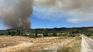 Eskişehirdeki yangının sıçramasına karşı Afyonkarahisarda önlem alındı