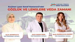 Esnaf Hastanesinde gözlük ve lenslere veda