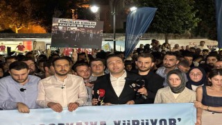 Fatihte Ayasofyanın açılış yıldönümü yürüyüşü