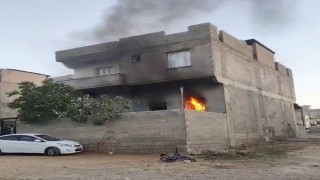 Gaziantepte 2 katlı binada yangın