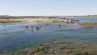 Gaziantepte 2 kişi boğulmaktan son anda kurtuldu