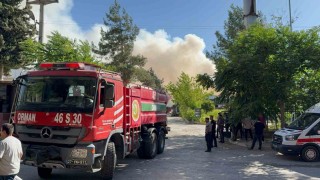 Gaziantepte halı fabrikasında yangın