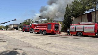 Gaziantepte halı fabrikasındaki yangın kontrol altına alındı