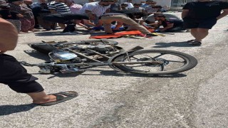 Gaziantepte motosiklet ile otomobil çarpıştı: 2 yaralı