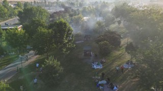 Gaziantep’te Sıcaklardan Bunalan Vatandaşlar Parklara Akın Ediyor