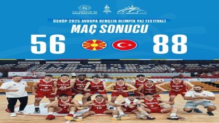 Genç Erkek Basketbol Milli Takımı, ilk maçında ev sahibi Kuzey Makedonyayı mağlup etti