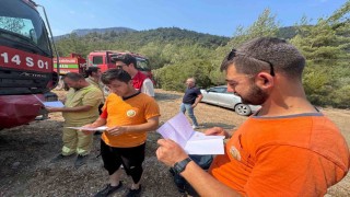 Genç yüreklerden alevlerle savaşanlara vefa örneği