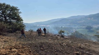 Gönende arazi ve anız yangını söndürüldü