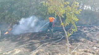 Gönende ormanlık alanda çıkan yangın söndürüldü