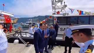 Görevine başlayan Kaymakam Çetin, ilk resmi törene katıldı