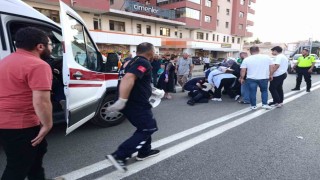 Gümüşhanede koşarak karşıya geçen yaşlı kadına kamyonet çarptı