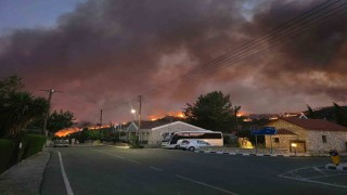 Güney Kıbrısta çıkan orman yangınlarında birçok köy tahliye edildi