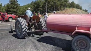 Harmancıkta yangın yeniden büyüdü