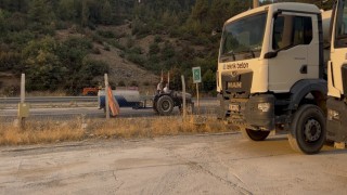 Harmancıktaki orman yangınına beton pompasıyla müdahale eden Ali Yalçın o anları anlattı