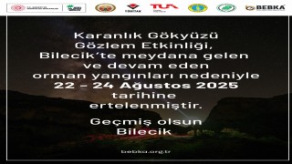 Harmankaya Kanyonu Karanlık Gökyüzü Gözlem etkinliği ertelendi