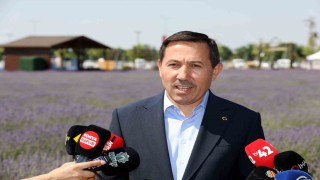 Hasan Kılca, Karatay Lavanta Bahçesinde Konya basınıyla buluştu