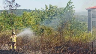 Hastane yakınında yangın paniği