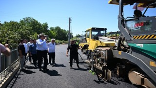 İçmeler caddesinde 2 bin 500 ton asfalt kullanıldı