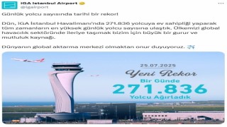 İGA İstanbul Havalimanında yolcu rekoru kırıldı
